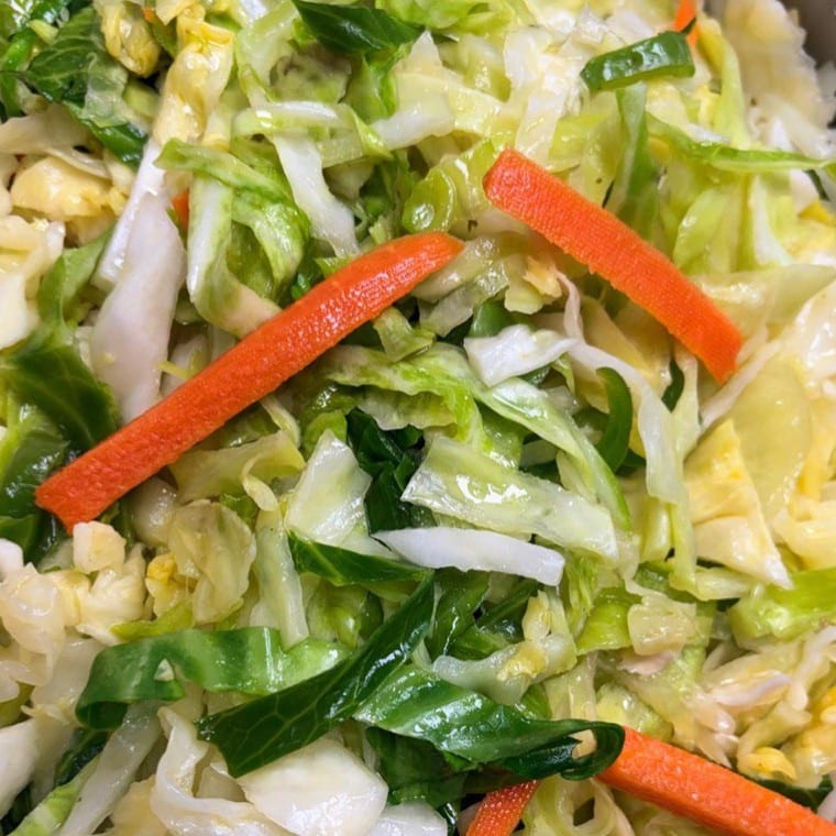 Steamed Cabbage.