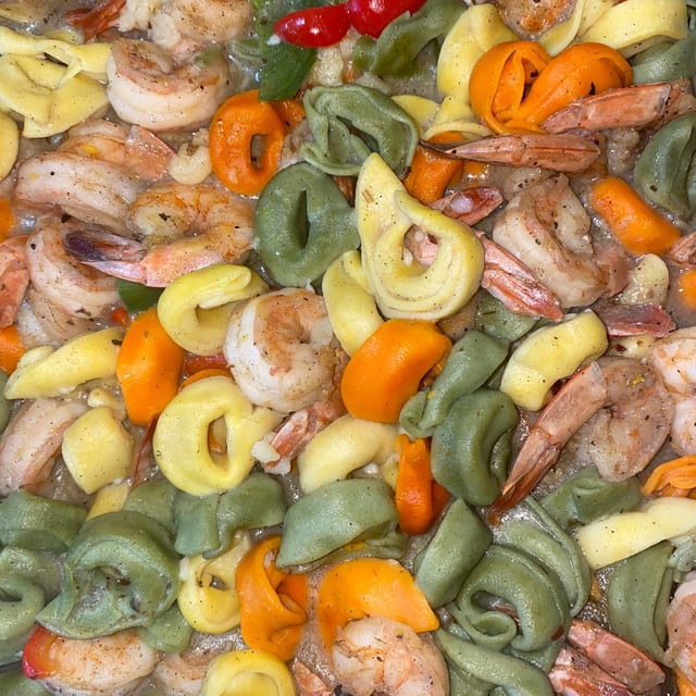 Jerk Shrimp Rasta Pasta.